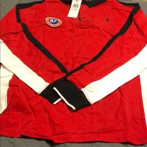 Boys size 18/20 Long sleeve ralph lauren collard